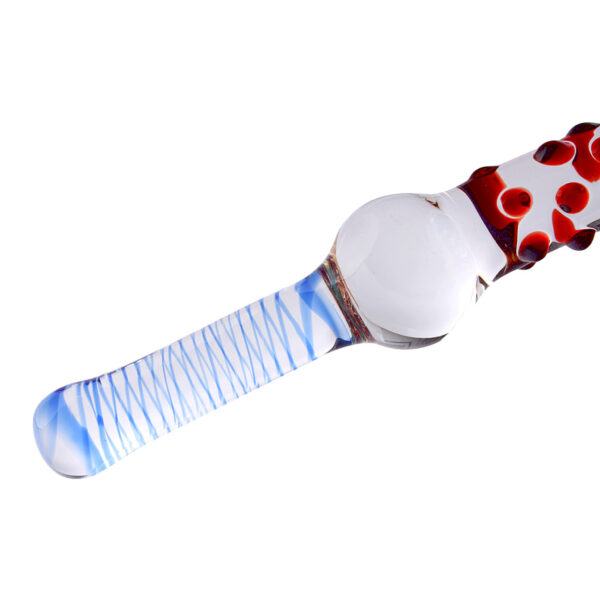 Glassdildo NAMI Nopped 26*4cm - Afbeelding 3