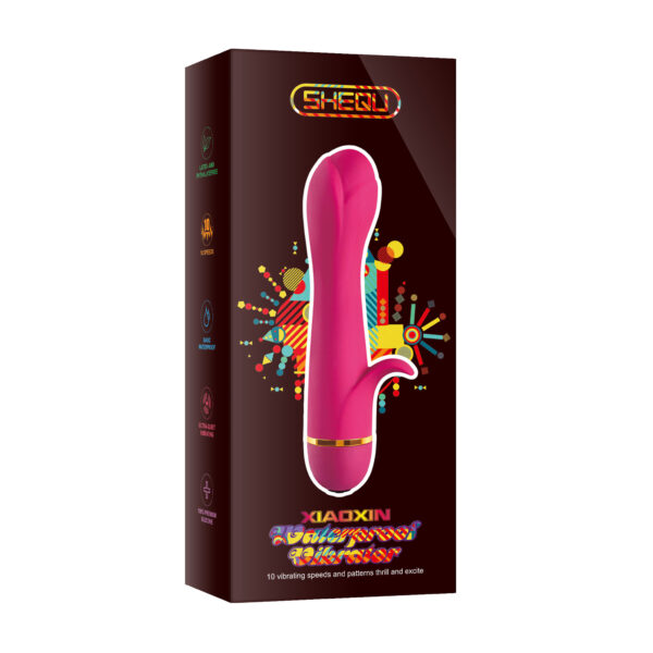 Xiaoxing Silicone vibrator (fuchsia) - Afbeelding 2