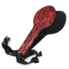 Lace paddle 31cm black/red