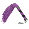 Leather flogger 27cm purple