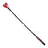 Shiny heart crop 64cm black/red