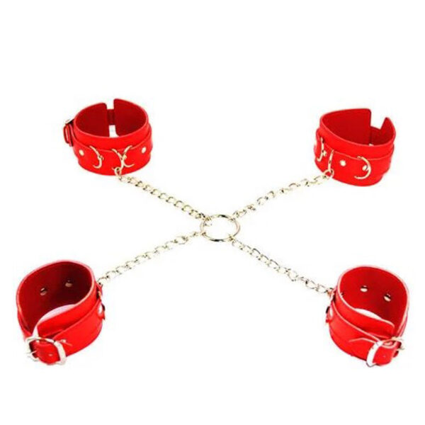 Hogtie Restraints with Chains red