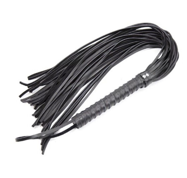 Leather Flogger 68 cm black