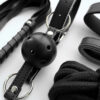 Bondage Set -C- (8pcs) Black - Afbeelding 2
