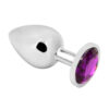 Rosebud Anal Plug large silver - dark violett - Afbeelding 2