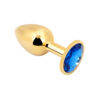 Rosebud Anal Plug small gold - dark blue - Afbeelding 2