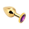 Rosebud Anal Plug medium gold - dark violett - Afbeelding 2