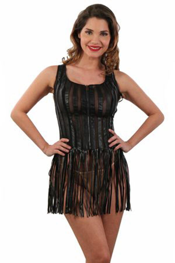 Short dress-L-black