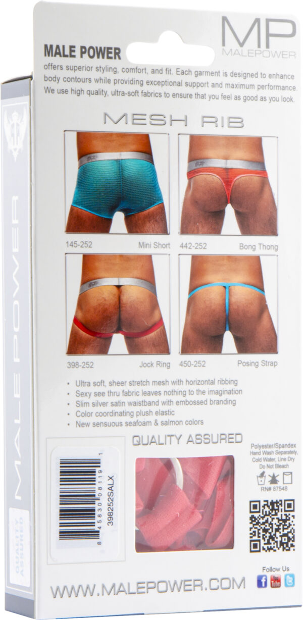 Mesh Rib Jock - S/M (Salm) - Afbeelding 4