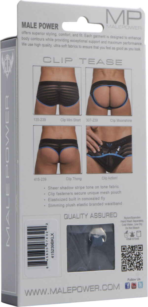Clip Thong - S/M (Black) - Afbeelding 4