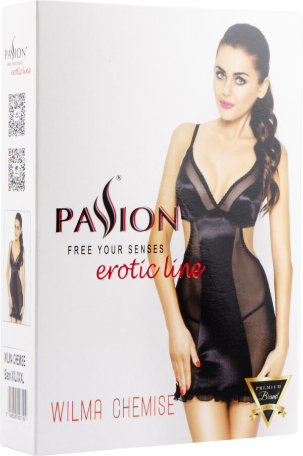 Wilma Chemise - XXL/XXXL (Black) - Afbeelding 3