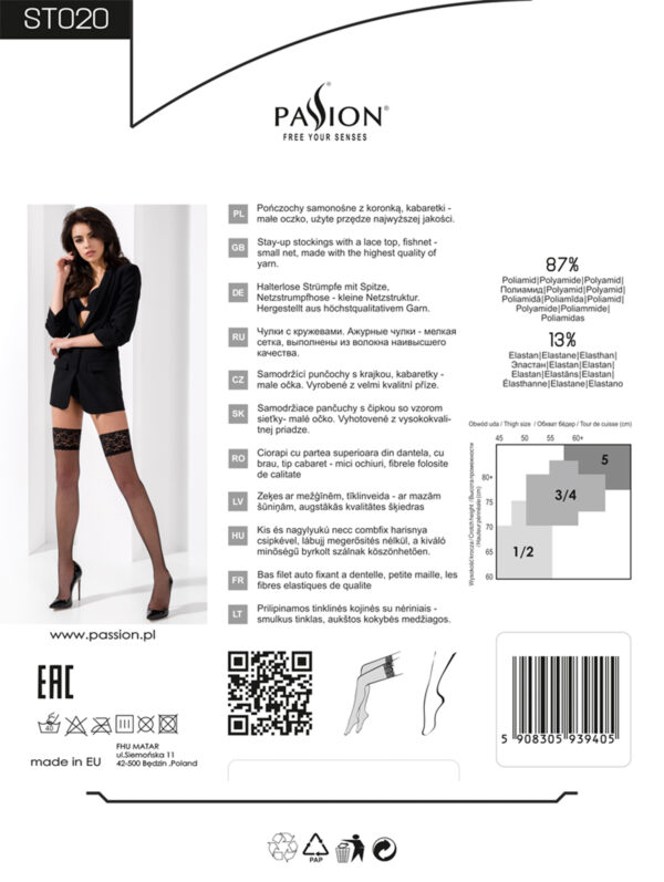 Stocking - XL/XXL (White) - Afbeelding 4