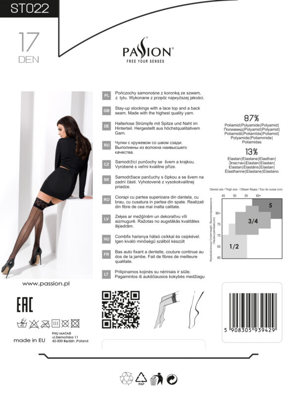 Stocking - XL/XXL (Black) - Afbeelding 4