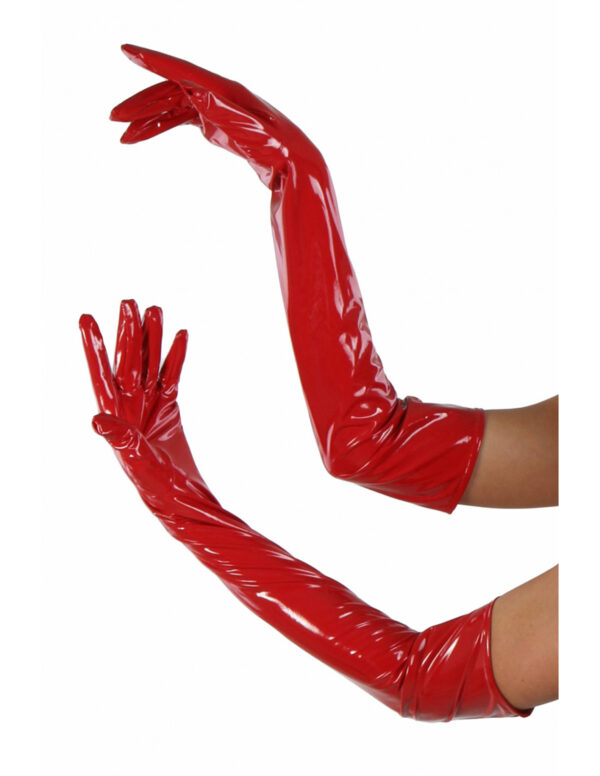 Vinyl Gloves OS Red