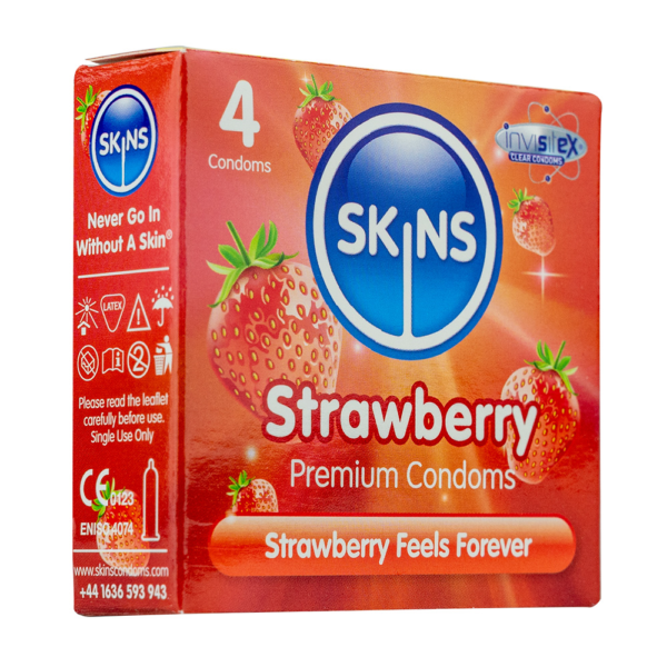 Skins Condoms Strawberry 4 (6-Pack)