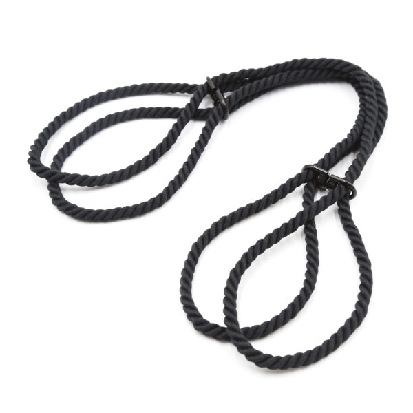 Rope Hand Cuffs Black