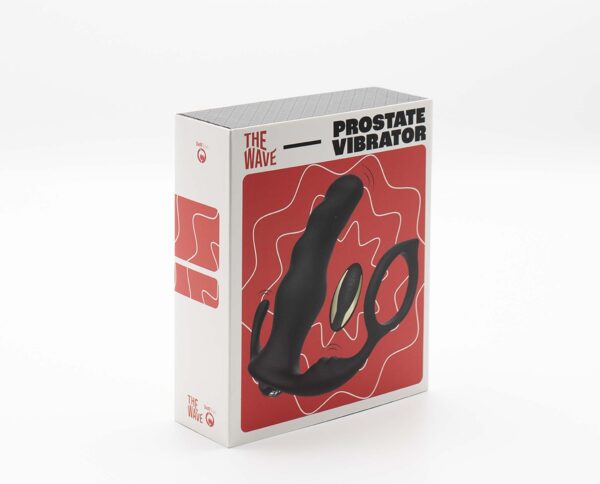 Knight Prostate Vibrator with Remote Black