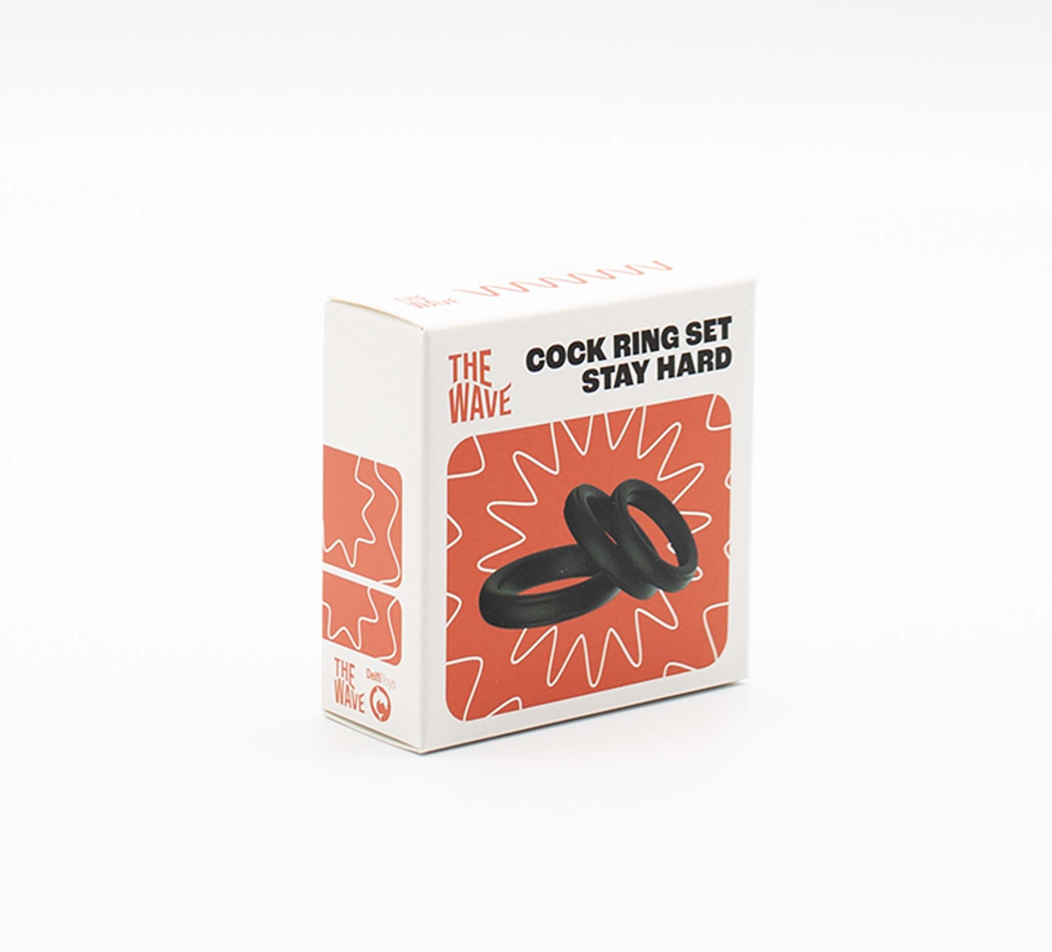 Cock Ring Set Stay Hard (3pcs) Black