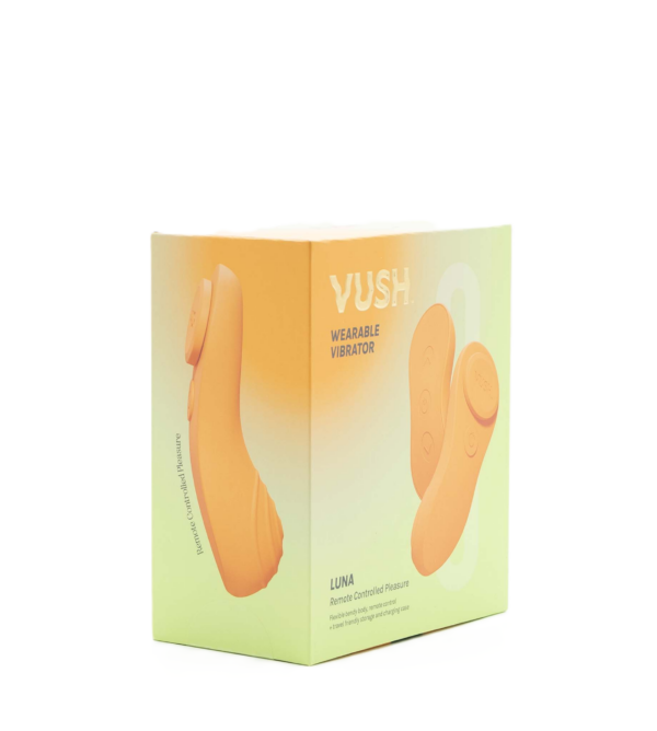 Vush - Couples Play - Luna Wearable Vibrator +Remote Orange