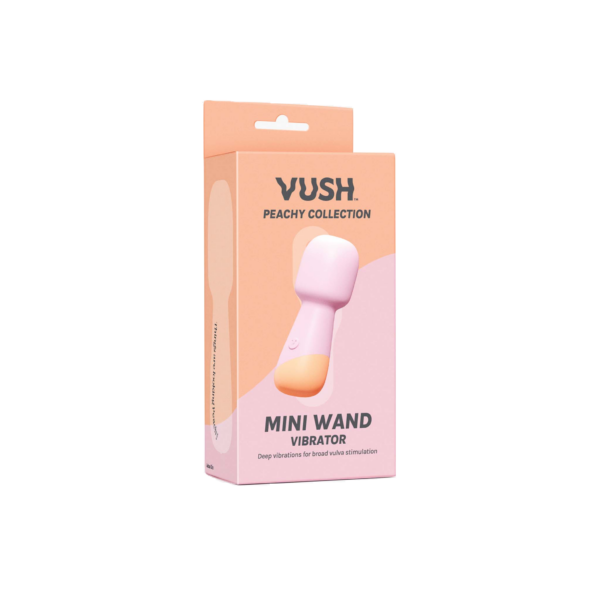 Vush - Peachy - Mini Wand Vibrator Pink