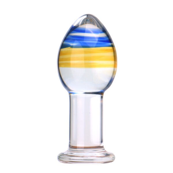 Glassdildo Anal plug 11.3cm Multicolor