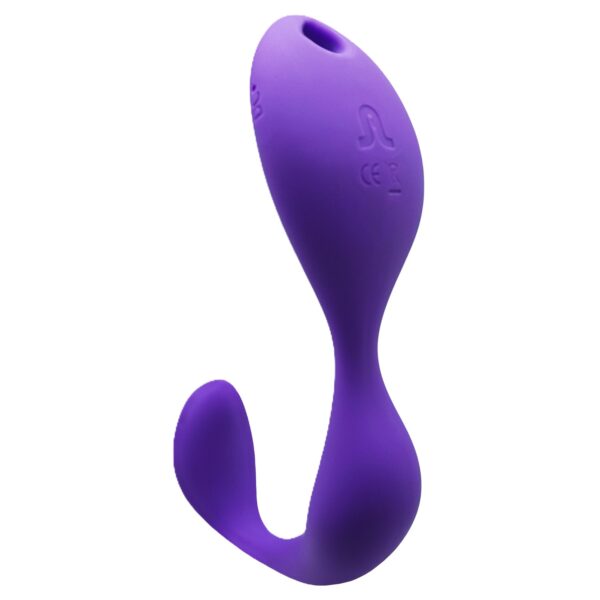 Mr. Hook Clitoris & G-Spot Vibr.+Remote Purple