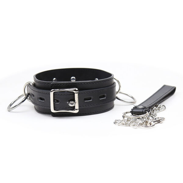 3 Ring Collar + Lash Black