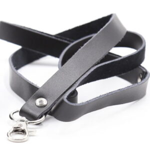 Leather Leash Black