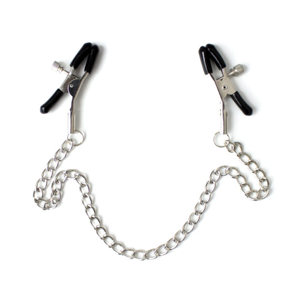 Nipple Clamp / Chain Silver/Black