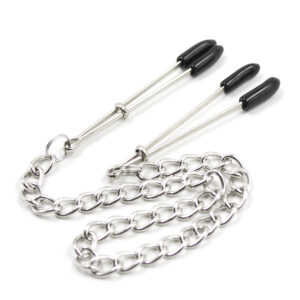 Nipple Clamps/Chain Silver/Black