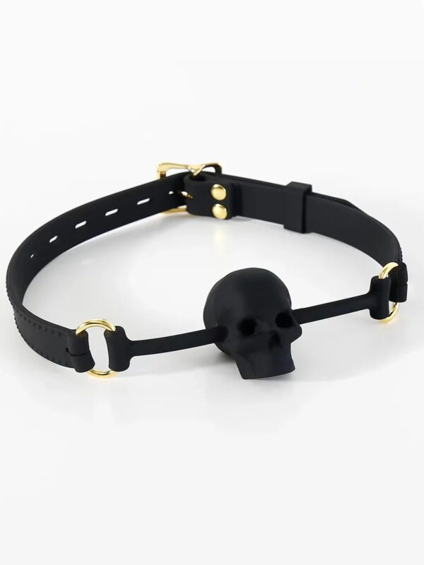 Skull Gag Black