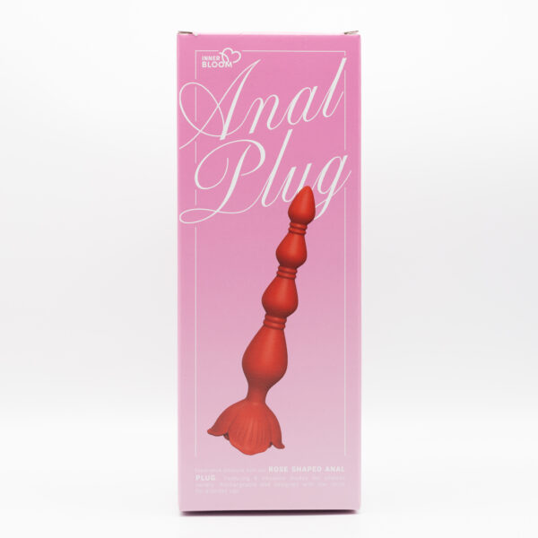 Rose Shape Anal Plug Red