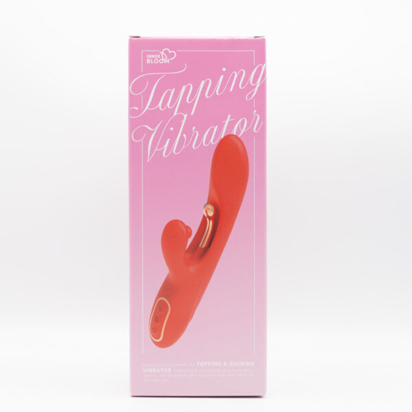 Tapping and Sucking Vibrator Red