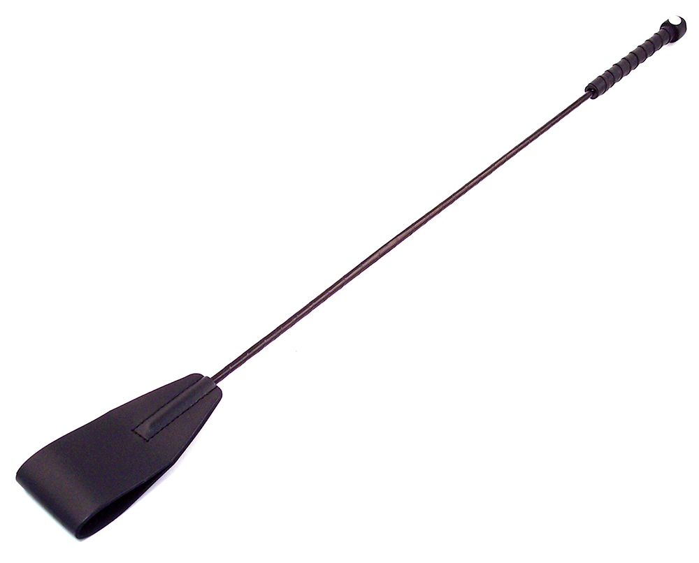 Leather Riding Crop Black