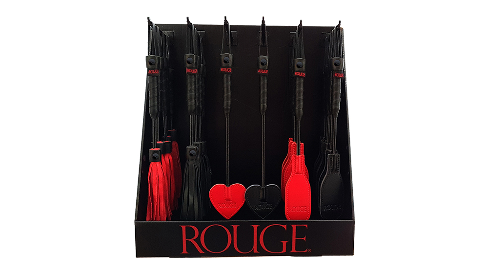 Display Mini Crops & Floggers Black/Red  (36pcs)