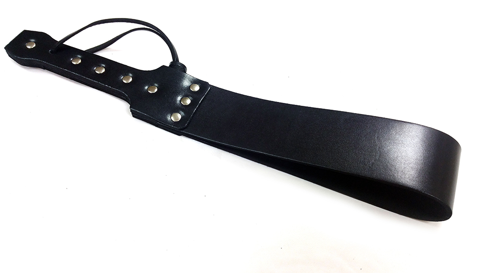 Leather Folded Paddle Black