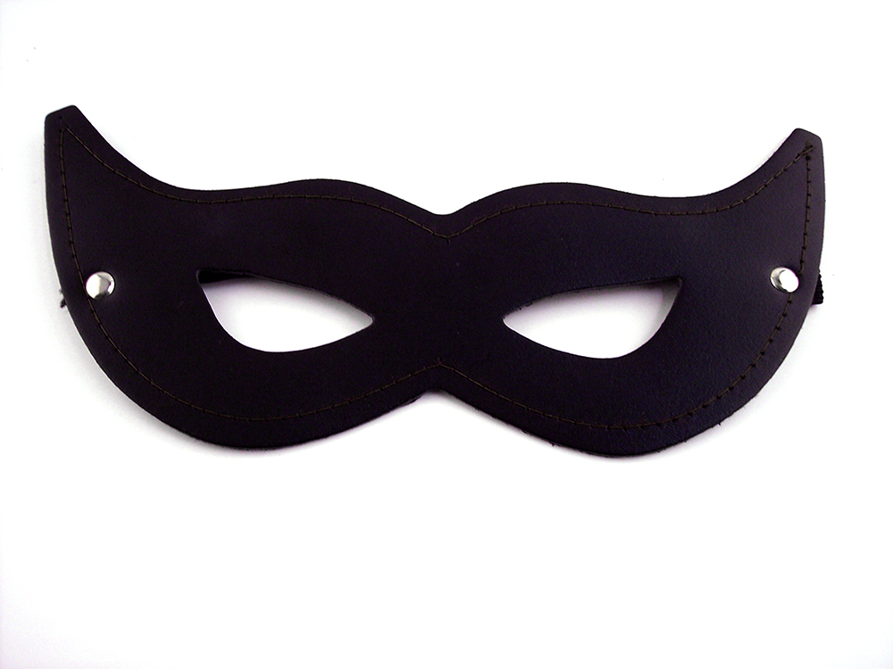 Leather Cat Mask Black