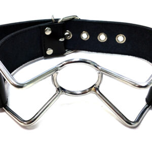 Leather Spider Gag Black