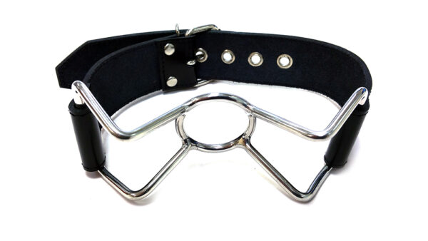 Leather Spider Gag Black