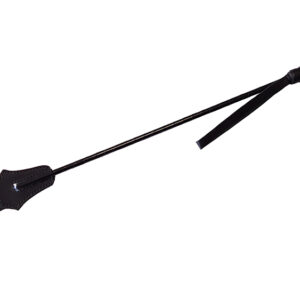 Leather Tasselled Riding Crop Black