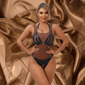 Strap Bra and Shorts S/L Black