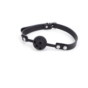 Silicone Breathable Ball Gag Black