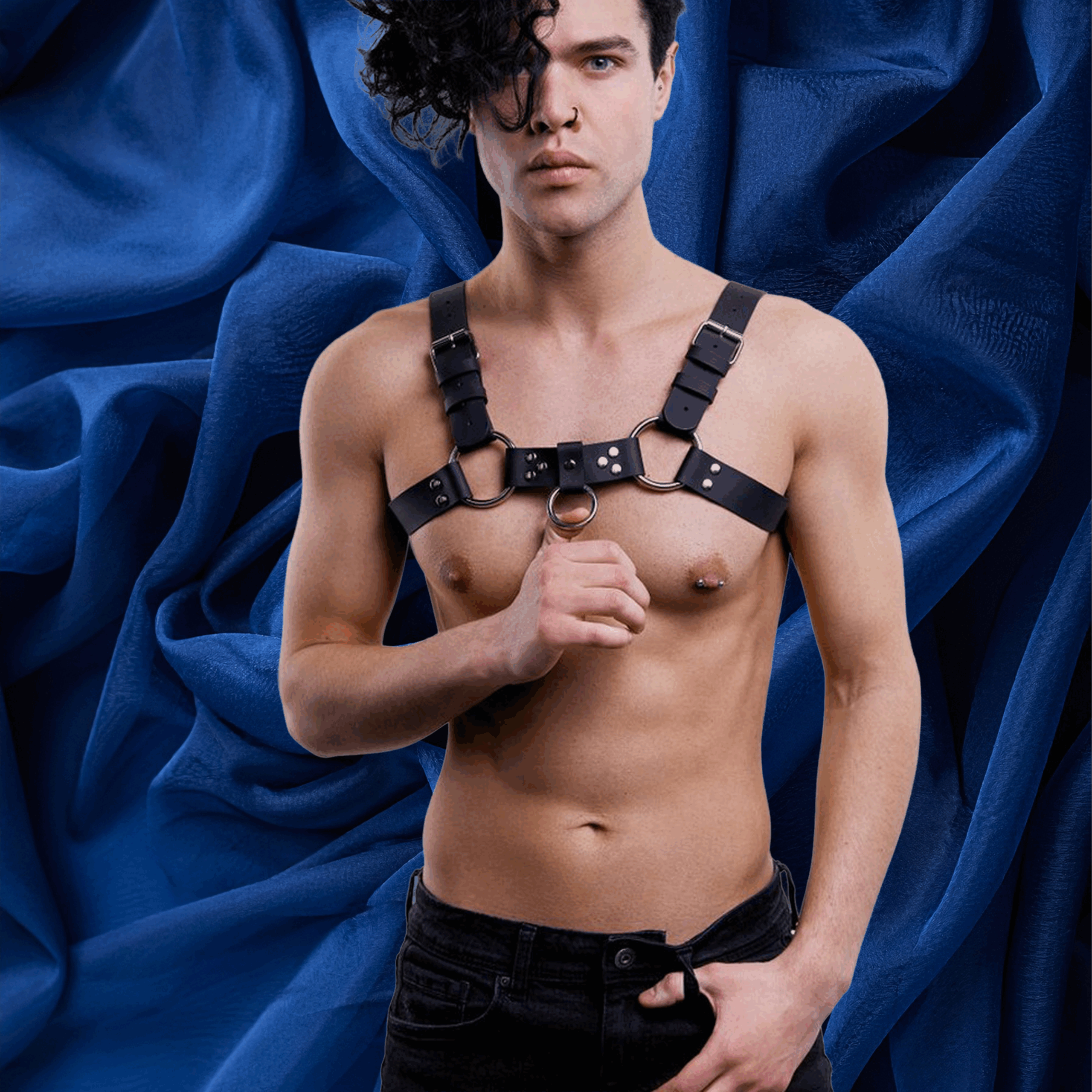 Men's Body Harness S/L Black