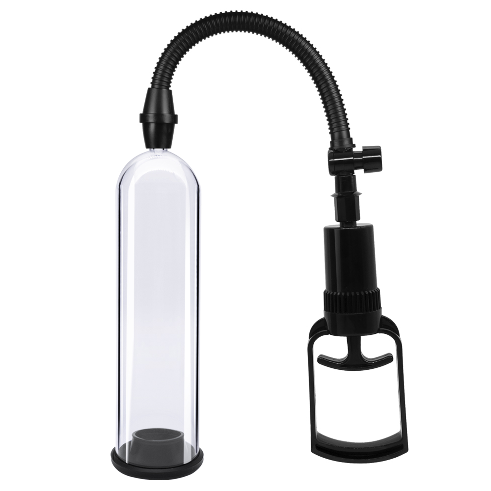Penis Pump with sleeves 21cm. Clear/Black