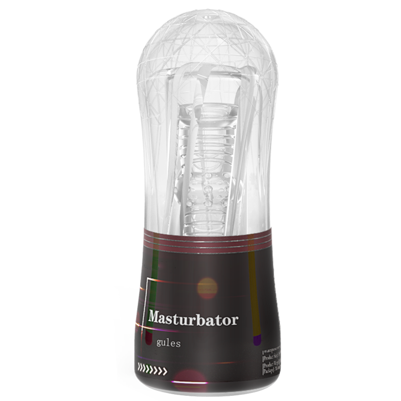Clear Masturbator Red/Black