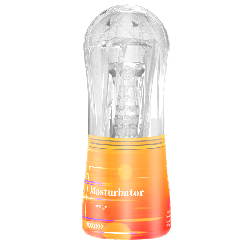 Clear Masturbator Orange