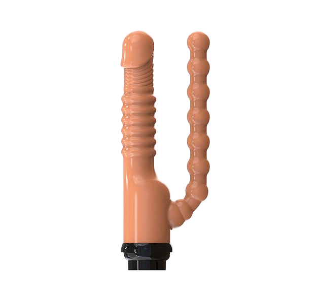 Sex Machine - Dubbele Penetratie Dildo Power Plug Flesh