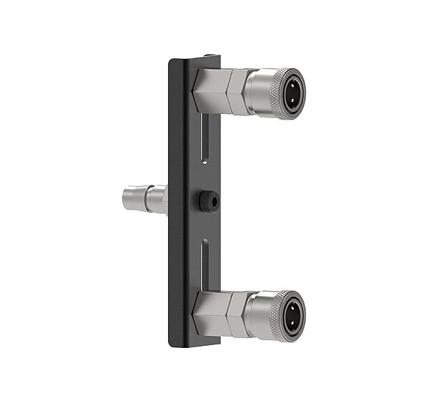 Sex Machine - Dubbele Fast Click Adapter Black/Silver