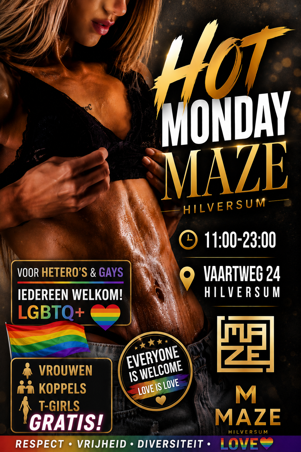 Hot monday nieuwe flyer Maze