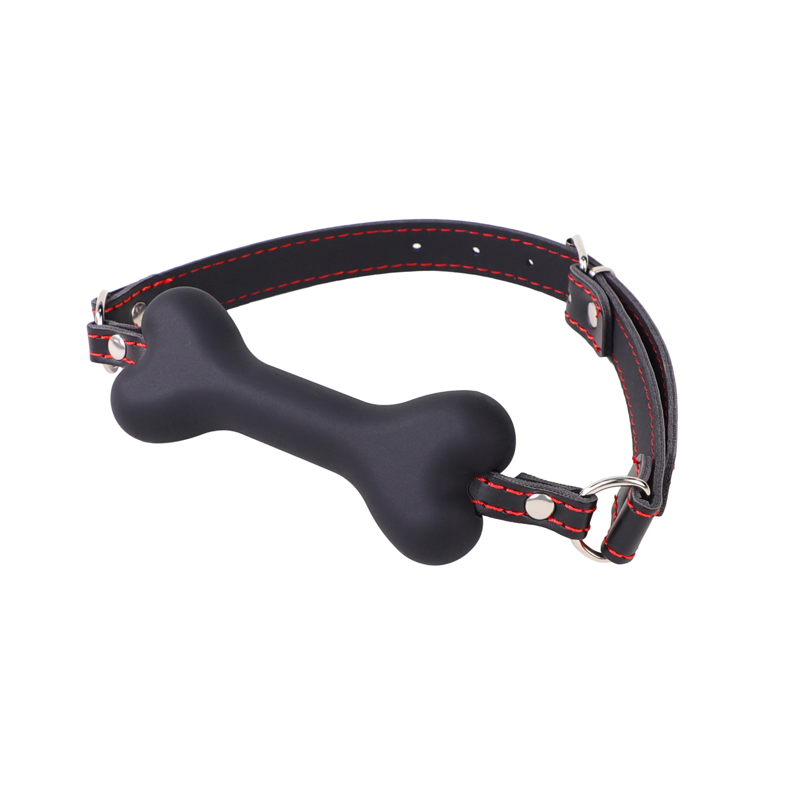 Silicone Bone Gag Black